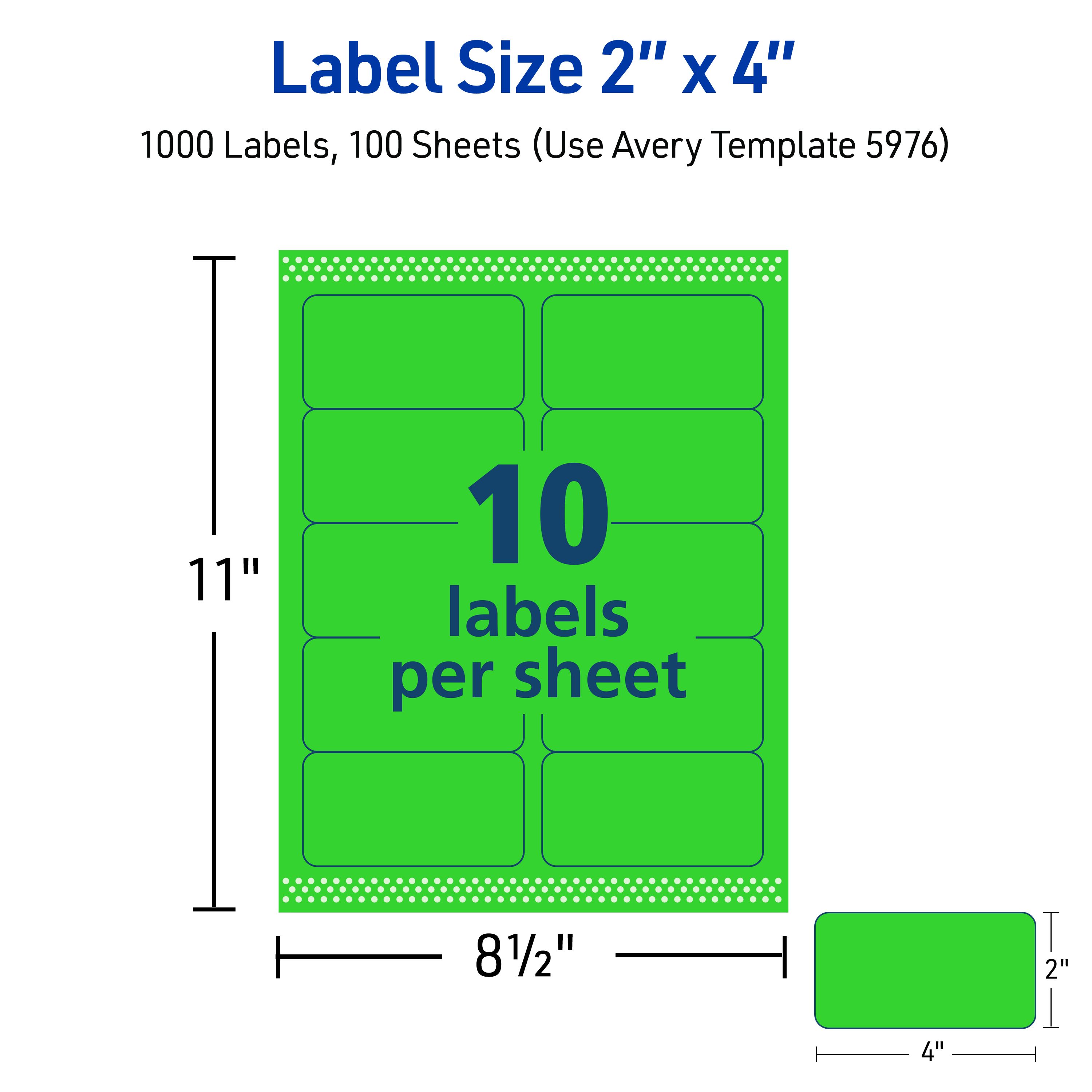 Neon Green Labels, 2